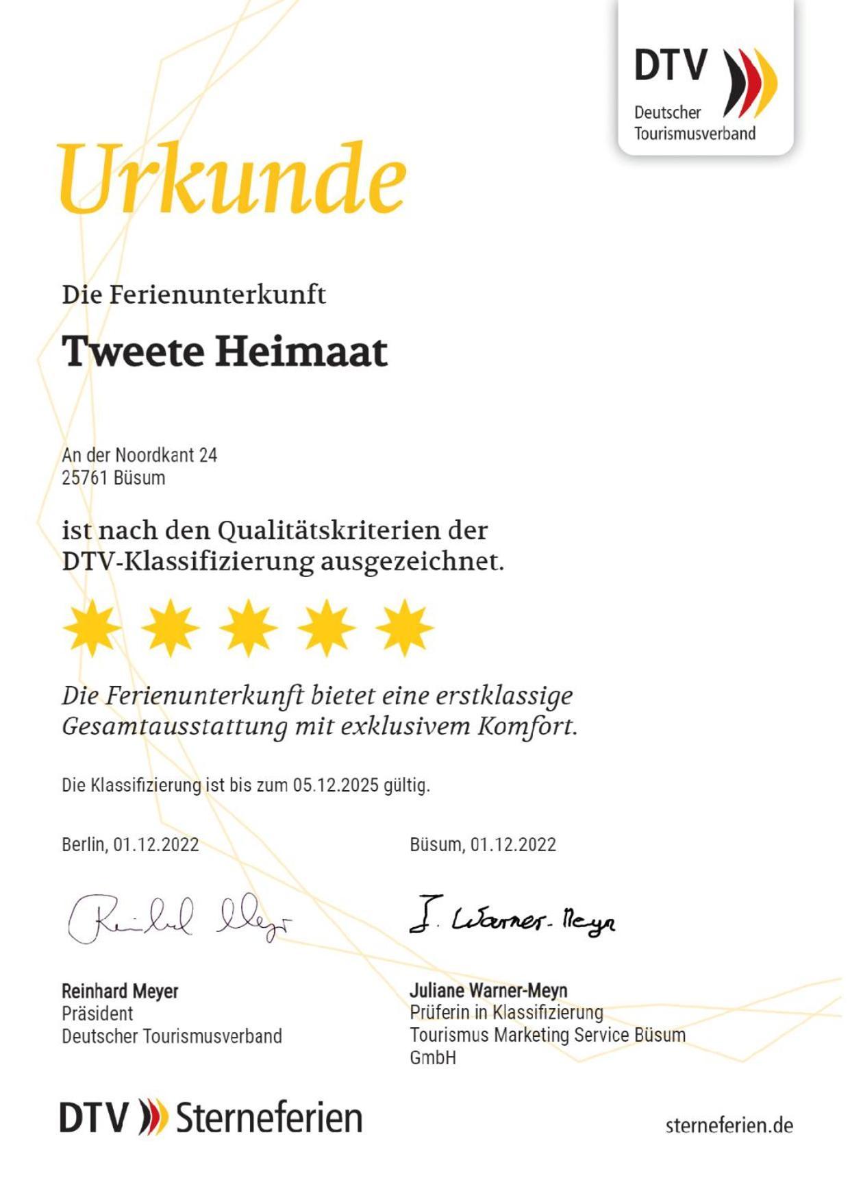 Villa Tweete Heimaat Büsum Exterior foto